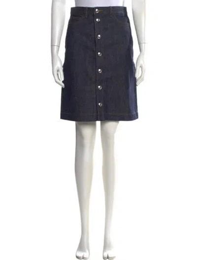 Pre-owned A.p.c. Knee-length Skirt In Blue