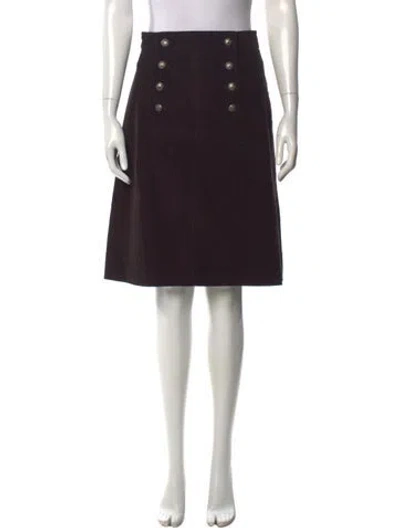 Pre-owned A.p.c. Knee-length Skirt In Brown