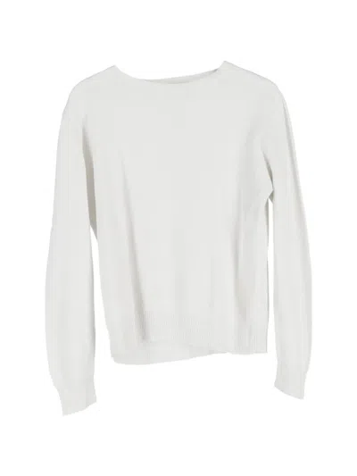 Pre-owned Apc Knitted Crew-neck Sweater In White