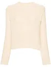 Apc Knitted Sweater In Neutrals