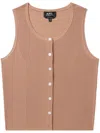 Apc Top A.p.c. Woman Color Pink In Neutrals