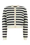 Apc Embroidered Wool Manon Cardigan In Black