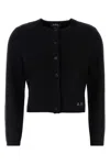 Apc Crew Neck Wool Cardigan Mila In Black