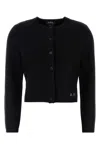 Apc Crew Neck Wool Cardigan Mila In Black