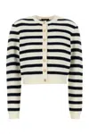 Apc Embroidered Wool Manon Cardigan In Black