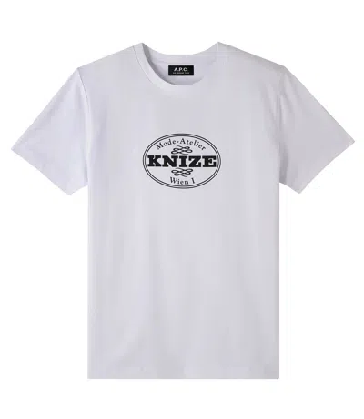Apc Knize T-shirt (unisex) In White