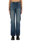 Apc Elisabeth Straight Jeans In Blue