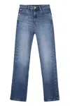 Apc A.p.c. Blue Washed Effect Denim Jeans In Denim