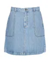 APC LÉA DENIM MINI SKIRT