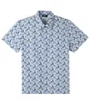 Apc Leandre Short Sleeve Button-up Shirt In Blue
