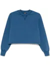 Apc Sweat Label F Garment Dye In Blue