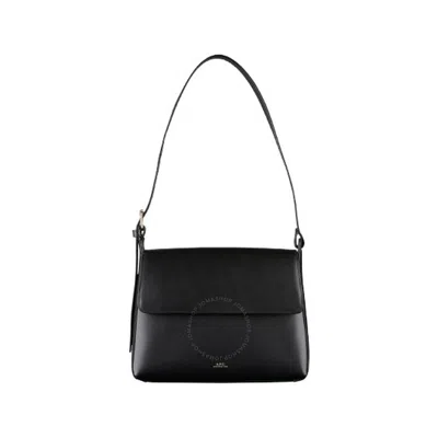 Apc A.p.c. Ladies Noir Virginie Flap Bag