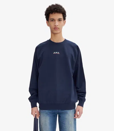 Apc Lake Sweatshirt Xl Iak In Iak - Dark Navy Blue
