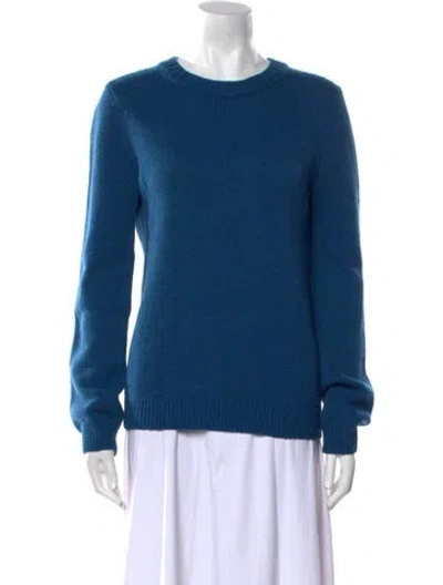 Pre-owned Apc Lambswool Crew Neck Sweater In Blue