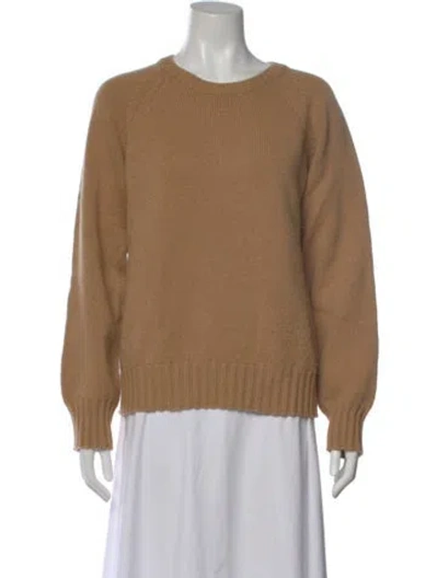 Pre-owned A.p.c. Lambswool Crew Neck Sweater In Brown