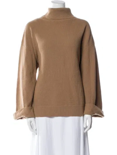 Pre-owned Apc Lambswool Mock Neck Sweater In Brown