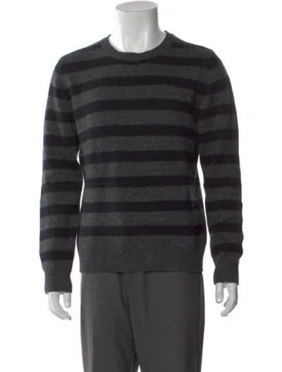 Pre-owned A.p.c. Lambswool Striped Pullover In Gray