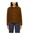 Apc Lapel Long-sleeved Casual Jacket In Brown