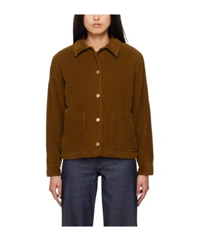Apc Lapel Long-sleeved Casual Jacket In Brown
