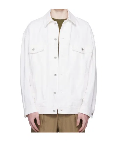 Apc Lapel Long-sleeved Casual Jacket In White