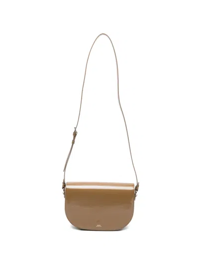 A.p.c. Large Le B-side Cross Body Bag In Green