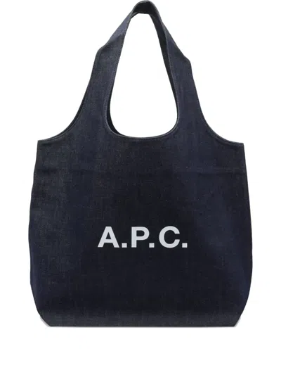 Apc Large Ninon Denim Tote Bag