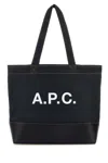 Apc A.p.c. Men Blue Denim And Leather Axel Shopping Bag In Darknavy