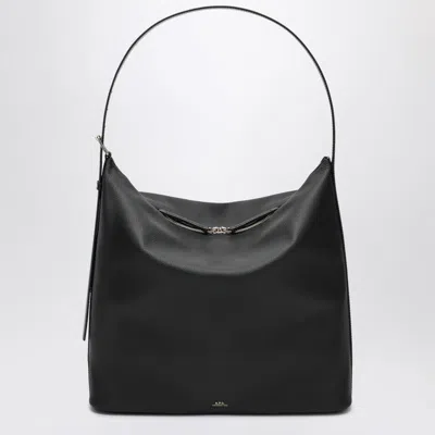 Apc A.p.c.  Large Vera Bag In Black Leather
