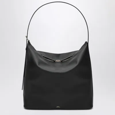 APC A.P.C. LARGE VERA BAG IN BLACK LEATHER WOMEN