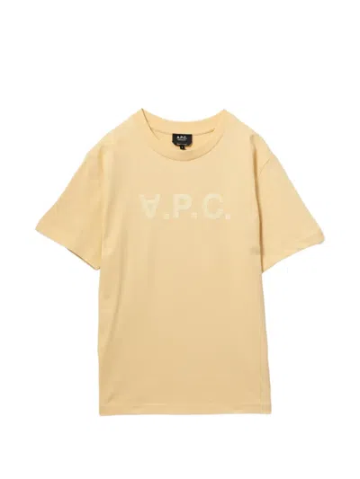 A.p.c. Large Vpc Standard T-shirt In Yellow