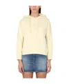 Apc Christina Logo Organic Cotton Hoodie In Nude