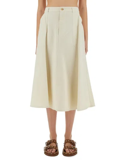 Apc A.p.c. Laurie Skirt In White