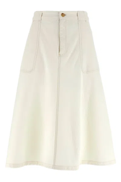 Apc A.p.c. Laurie Skirt In Neutral