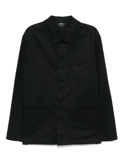 Apc Lazare Shirt Jacket In Black
