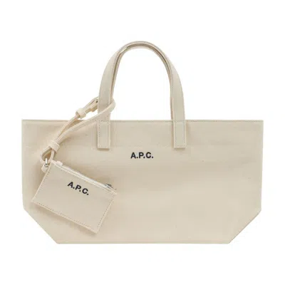 Apc A.p.c. Le Drummer Small Shopper Bag In Neutral