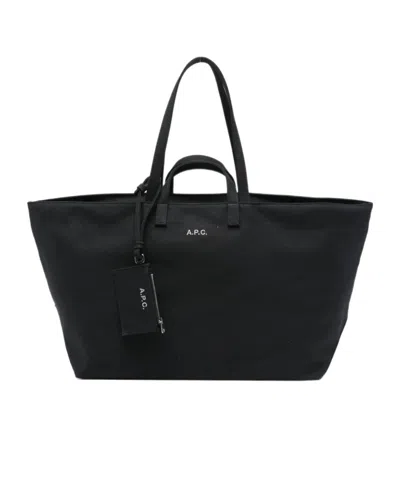 Apc A.p.c. Le Drummer Toile Top Handle Bag In Pink