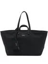 Apc Le Drummer Toile Tote Bag In Black