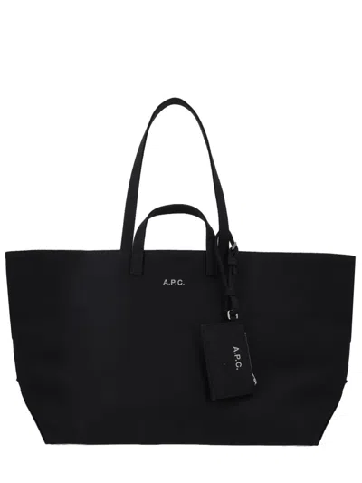 Apc Le Drummer Tote Bag In Black
