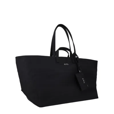 Apc A.p.c. Le Drummer Tote Bag In Black