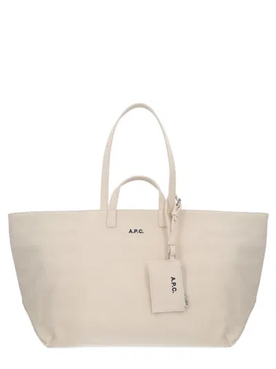 Apc Le Drummer Tote Bag In White
