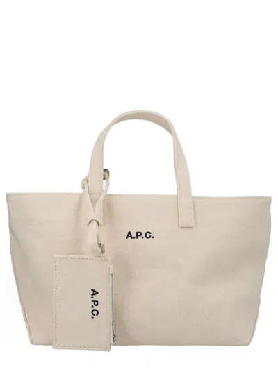 Apc Le Drummer Tote Bag In White