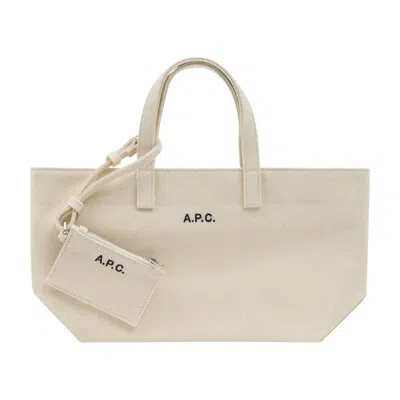 A.p.c. Le Drummer Tote Bag In White