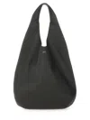 Apc A.p.c. Timeless Calf Leather Shoulder Bag With Subtle Gold Accents In Black