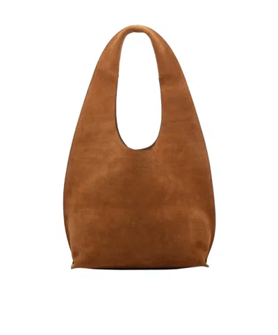 A.p.c. Le Neige Clou Hobo Bag In Purple