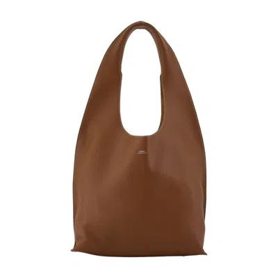 A.p.c. Le Neige Clou Shopper Bag -  - Leather - Brown