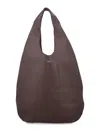 Apc A.p.c. Le Neige Shopper Bag - Leather - Brown In Purple