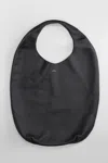 Apc Le Neige Hand Bag In Black Leather In Black