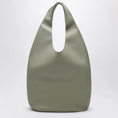 A.p.c. Le Neige Pastel Green Leather Bag In Orange