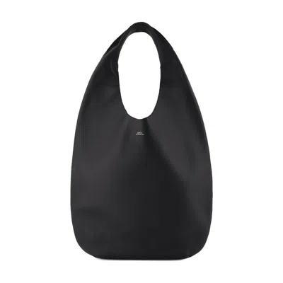 Apc A.p.c. Le Neige Shoulder Bag - Leather - Black