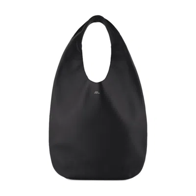 Apc Le Neige Shoulder Bag - Leather - Black